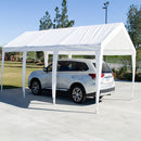 10x20 (8) Leg Portable Carport - WHITE