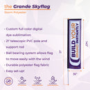 Custom Printed Sky Flag - 21'