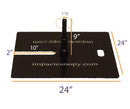 Steel Ball Bearing Flag Base Plate (For i-Catcher Flags)