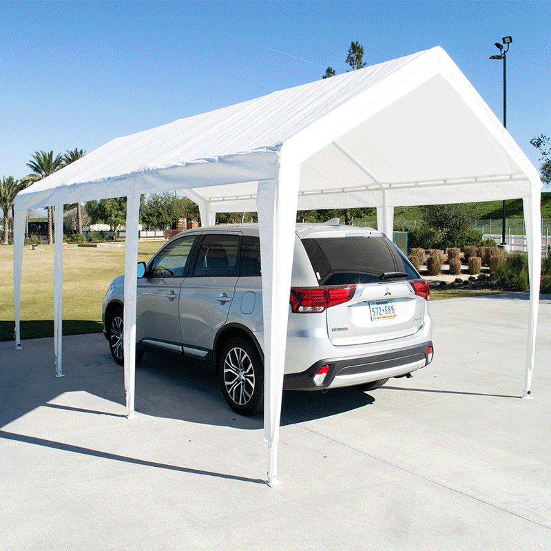 10'x20' Portable Garage Fully Enclosed All Season Carport Canopy