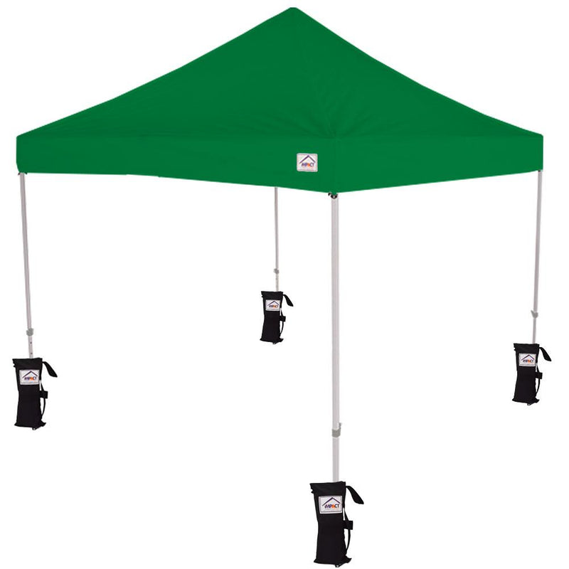 10x10 Recreational Grade Steel Pop Up Canopy Tent with Weight Bags - TL