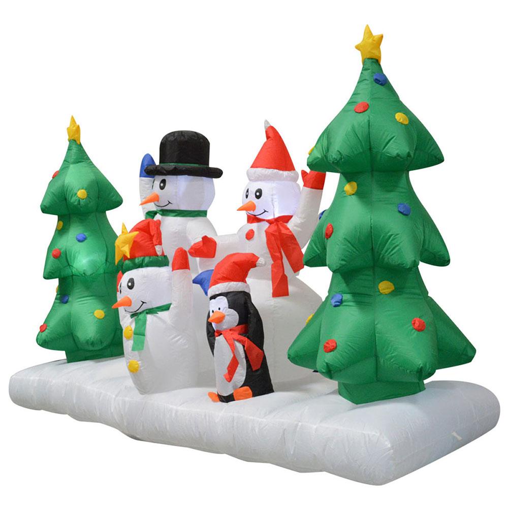 Structure de Noël gonflable - Bonhomme de neige facteur – Le rêve de Noël