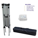 10x10 Slant Leg Pop Up Canopy Tent with One Sun Wall