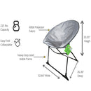 Folding Luna Chair - Gray