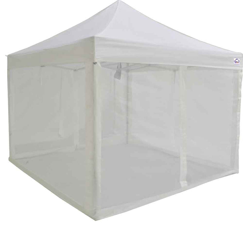 10x10 ALUMIX Pop up Canopy Tent Market Canopy with Sidewalls and Screen Walls