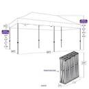 10x20 Super Duty Aluminum Pop up Canopy Tent with Roller Bag - M