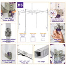 8x8 Industrial Steel Pop Up Canopy Tent - DS