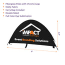 Panneau pop-up Luna A-Frame imprimé personnalisé