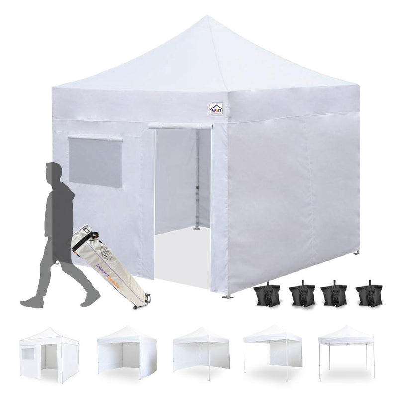 10x10 Pop up Canopy Tent Outdoor Market Canopy with Sidewalls / Weight Bags