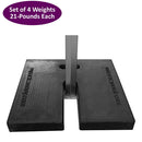 Pop Up Canopy Tent Rubber Weight Plates - 4 PACK