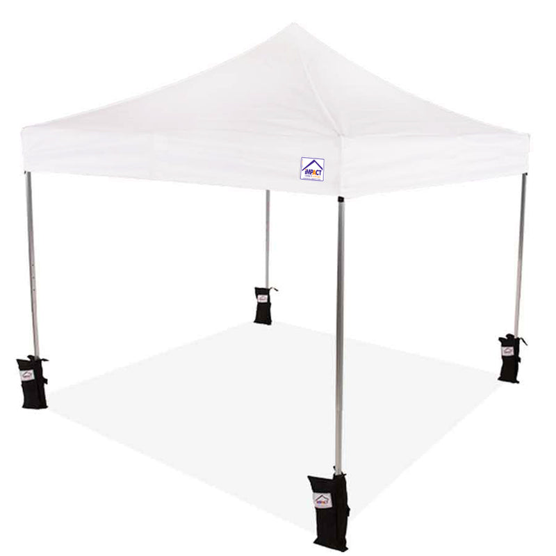 10x10 Recreational Grade Aluminum Pop up Canopy Tent with Weight Bags - ULA