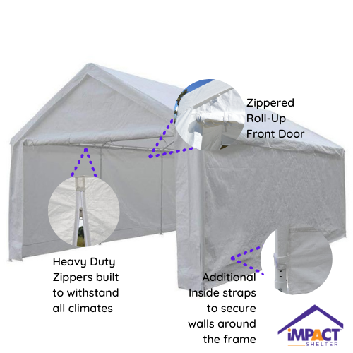 HEAVY DUTY CARPORT COMPLETE WALL KIT