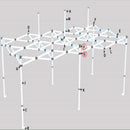 OOL Frame Replacement Part 3 Way Outer Leg Bracket for 10x20 Frame - Costco Exclusive