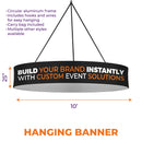 Custom Printed Circular Hanging Banner