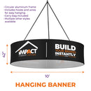 Custom Printed Circular Hanging Banner