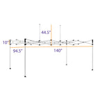 8x12 Industrial Steel Pop Up Canopy Tent - DS