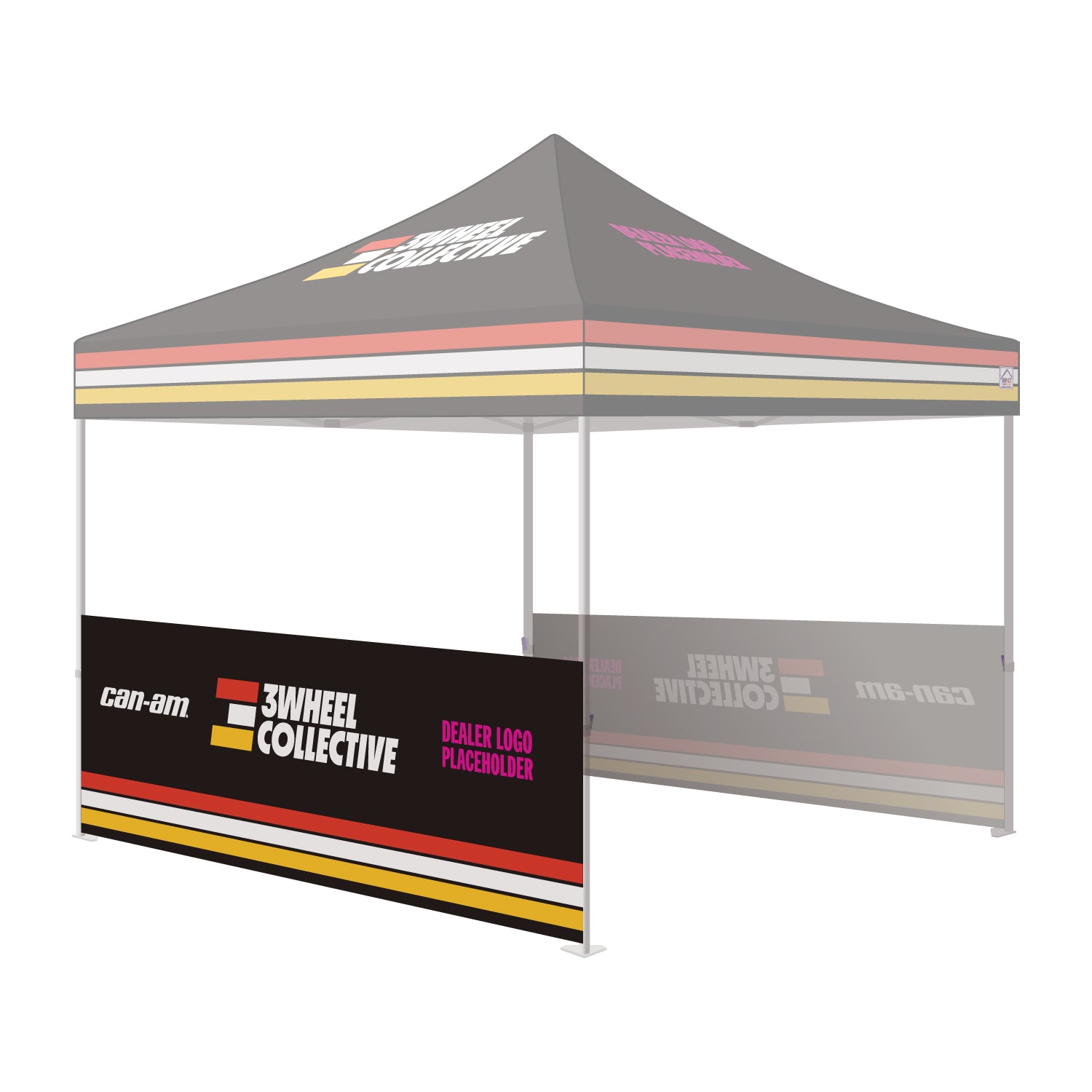 10' CAN-AM 3Wheel Collection Branded Rail Skirt