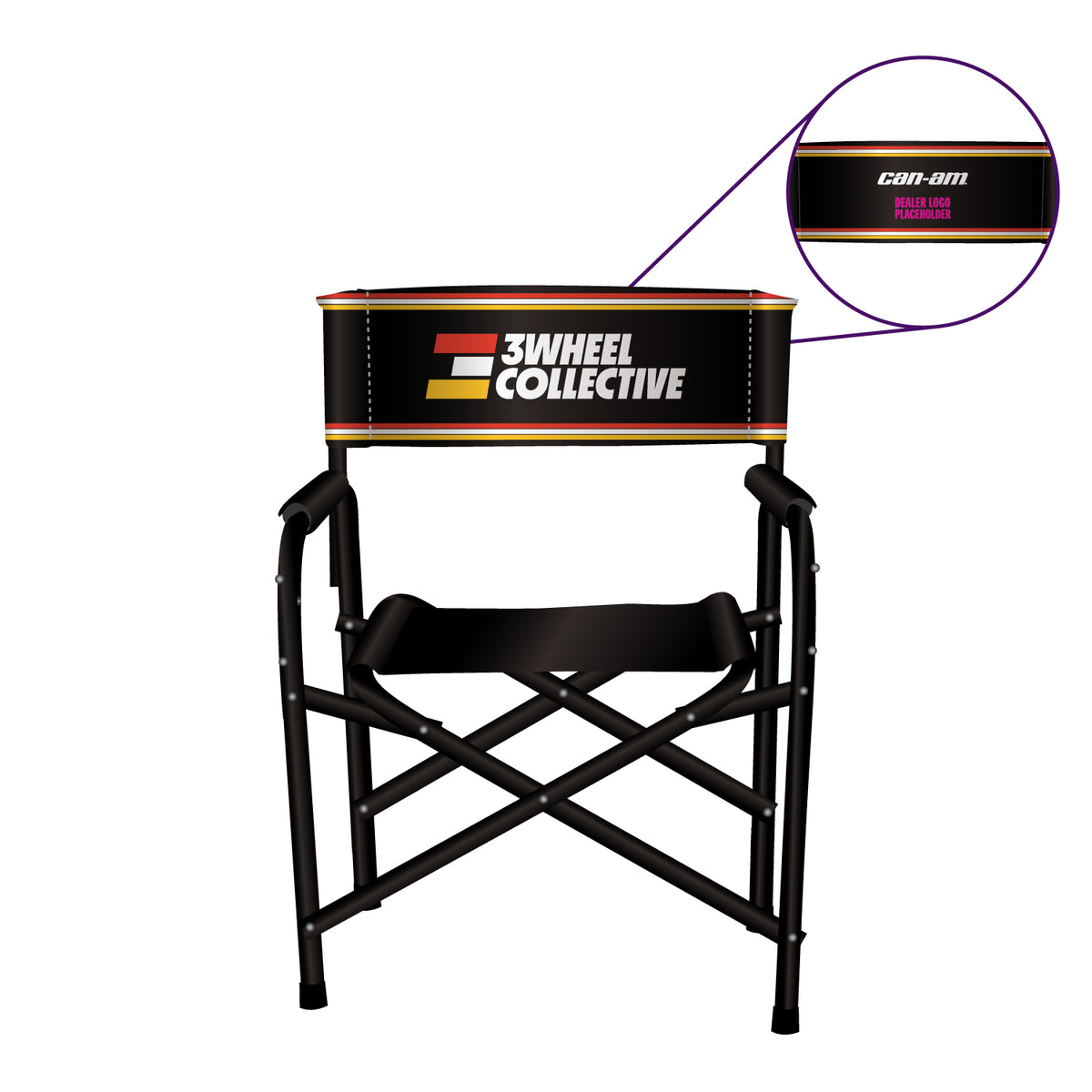 CAN-AM 3Wheel Collection-Branded-Directors-Chair