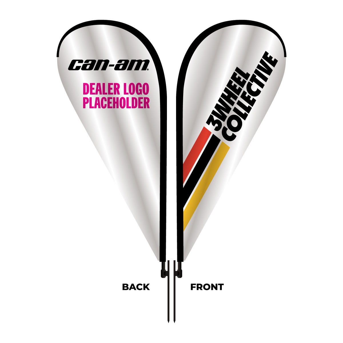 CAN-AM 3Wheel Collection Branded Blade Flag