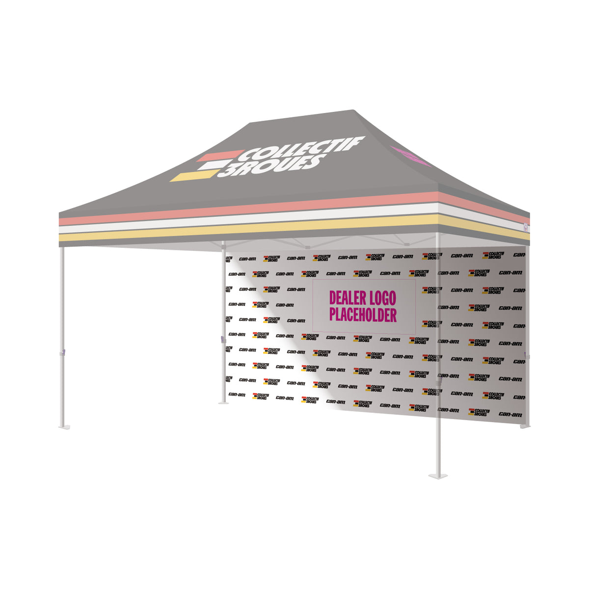 Mur latéral CAN-AM Collectif 3Roues – Personnalisé
