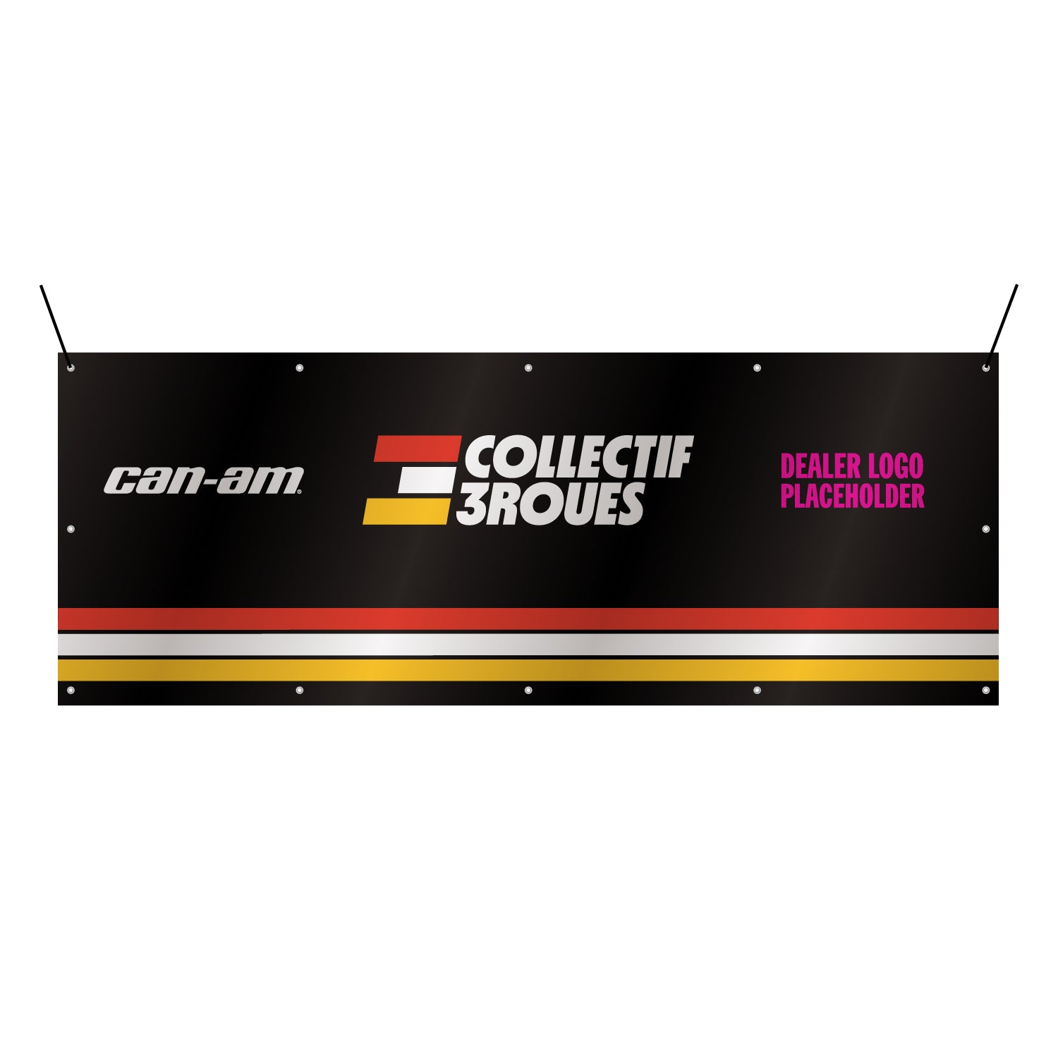Bannière promotionnelle CAN-AM Collectif 3Roues – Personnalisée