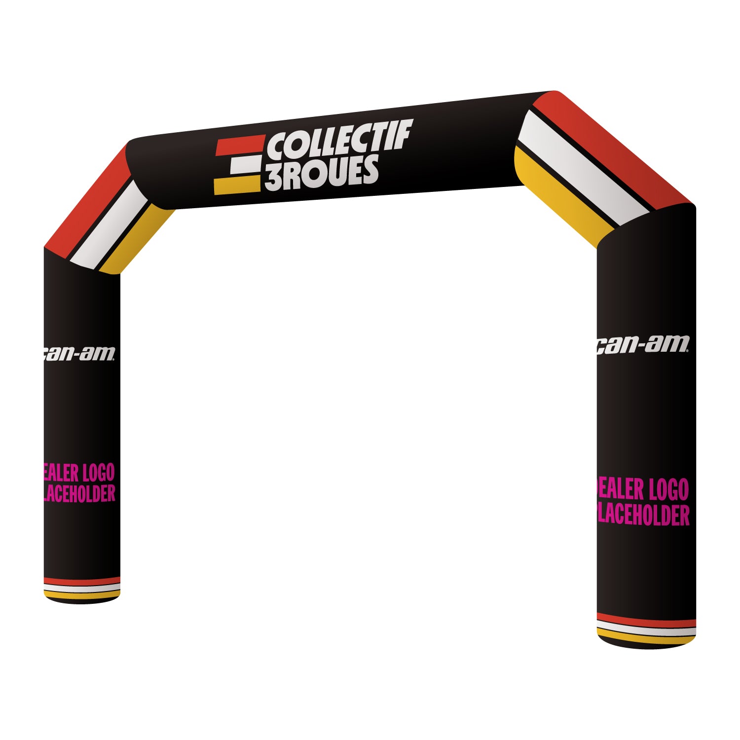 Arche gonflable personnalisée CAN-AM Collectif 3Roues