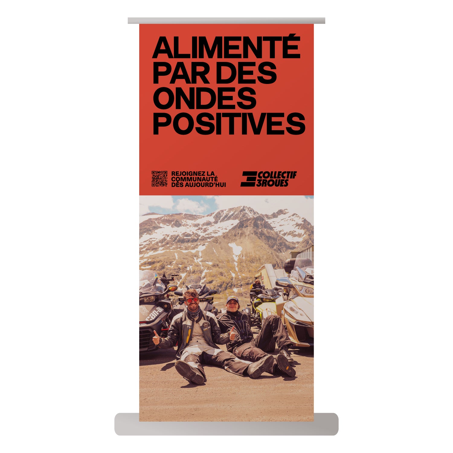 Bannière déroulante CAN-AM Collectif 3Roues – Personnalisée