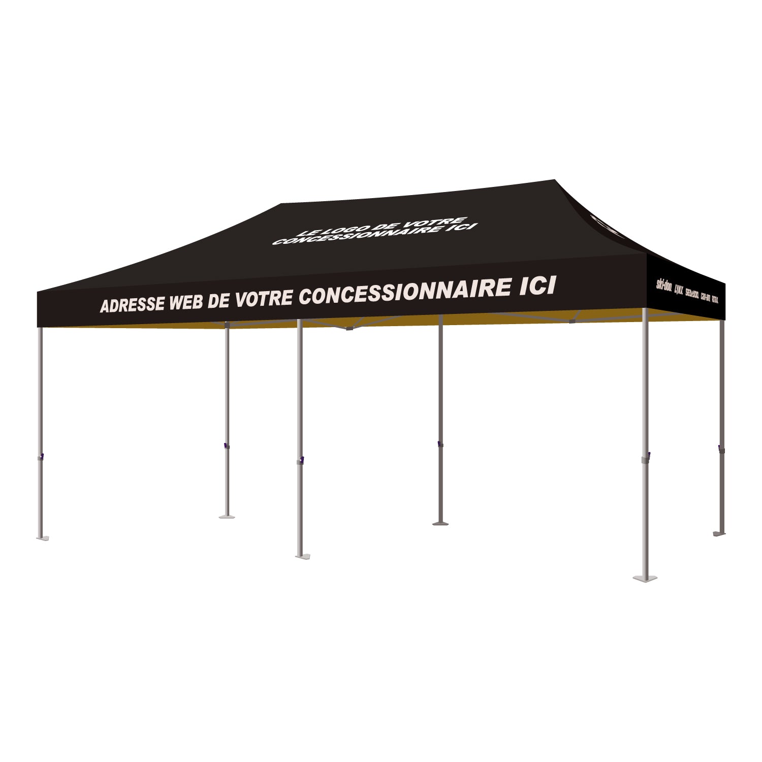 Chapiteau 10x20 BRP – Ensemble personnalisé