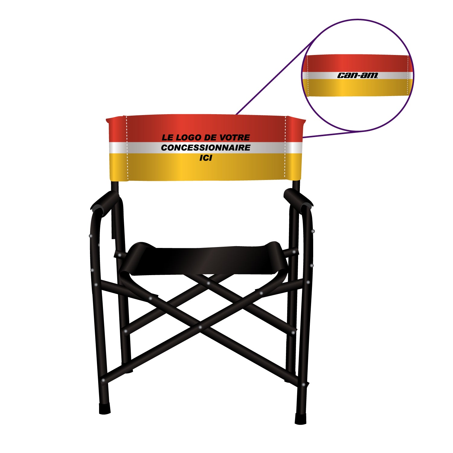 Chaise de réaliseur brp - personnalisee