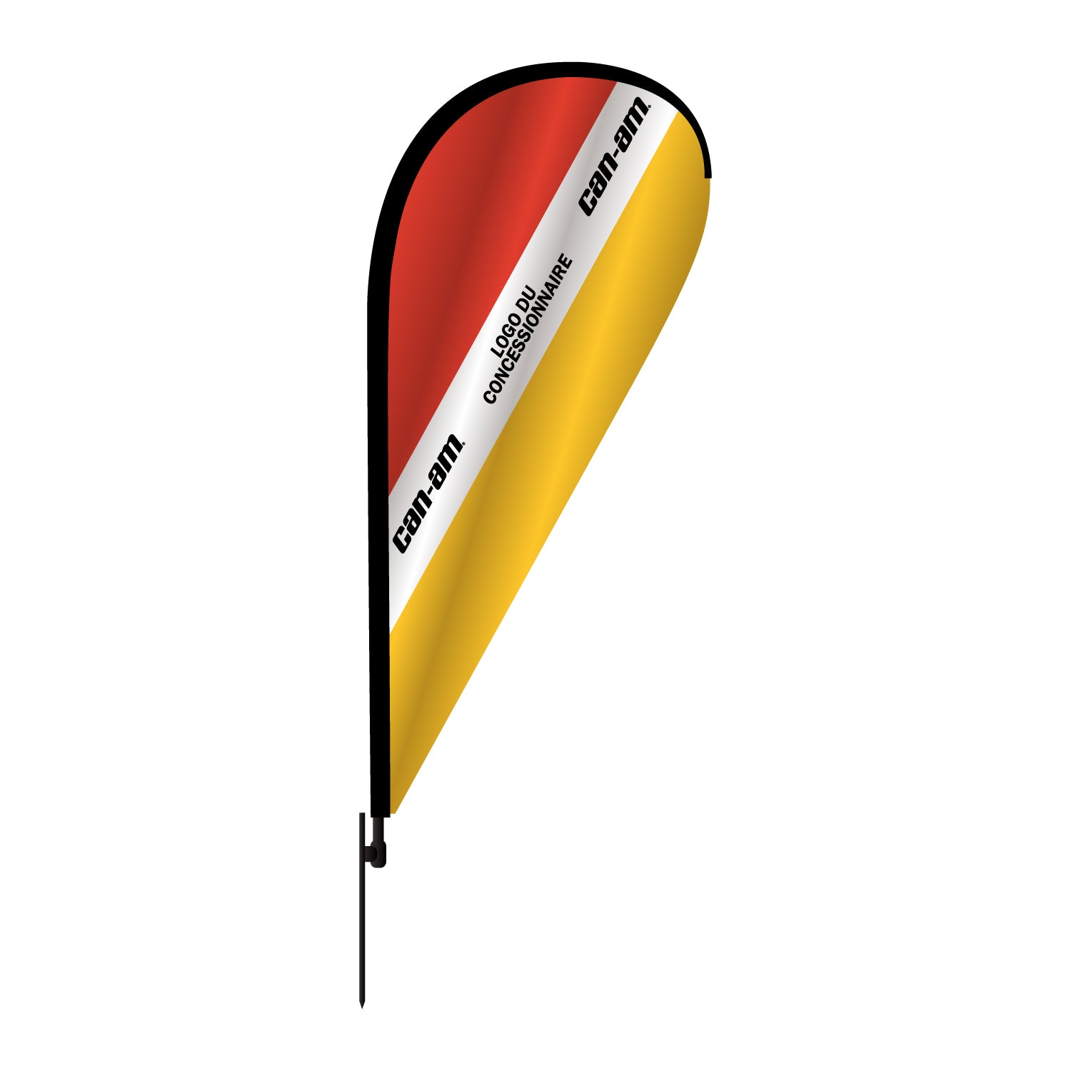 Drapeau BRP - Format boiteux, personnalisé