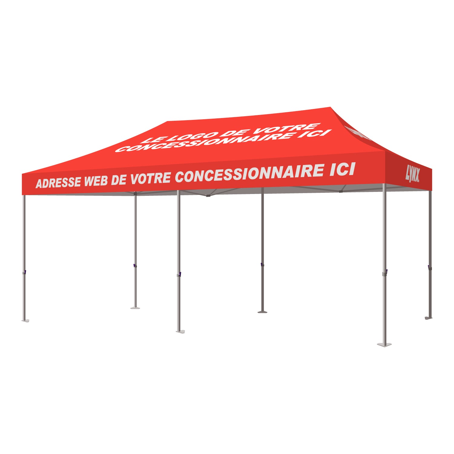 Chapiteau 10x20 BRP – Ensemble personnalisé