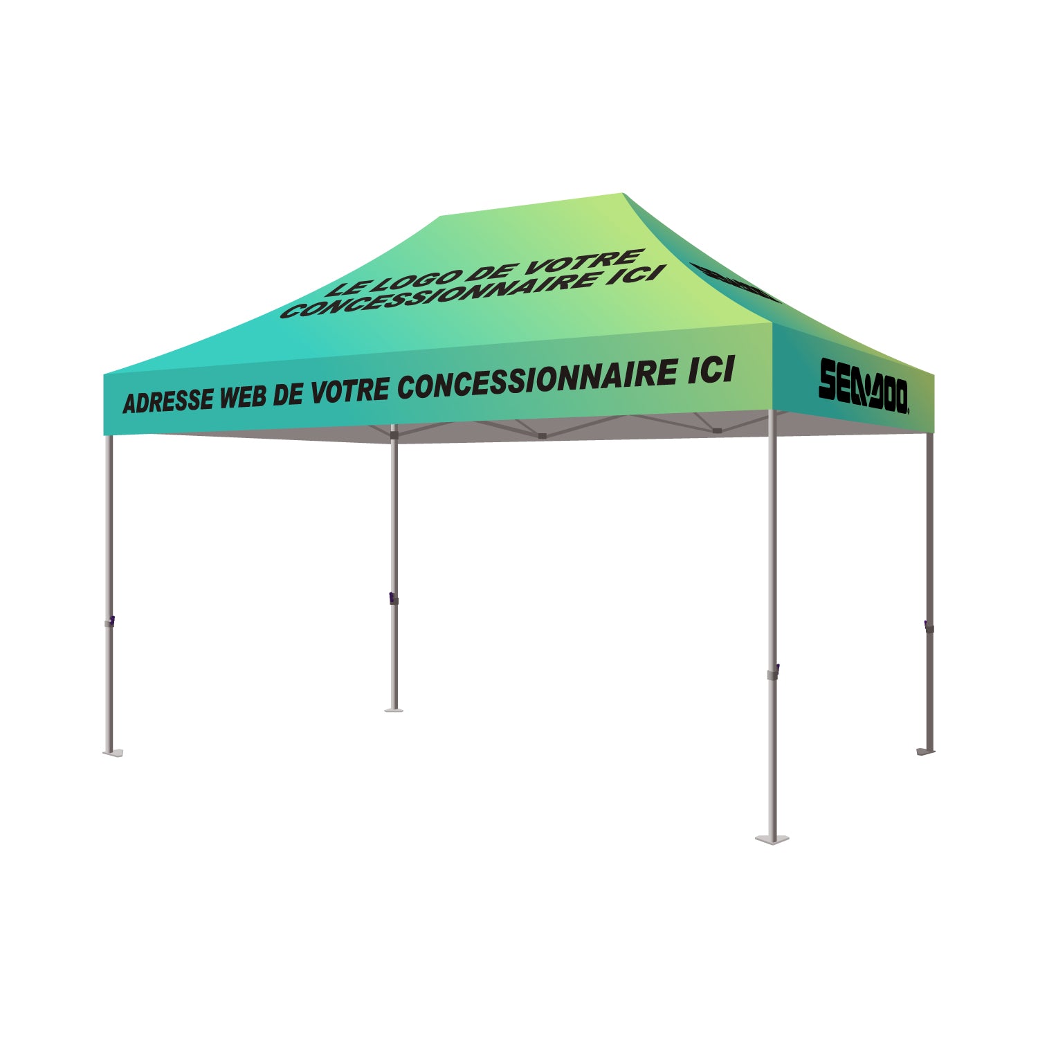 Chapiteau 10x15 BRP – Ensemble personnalisé