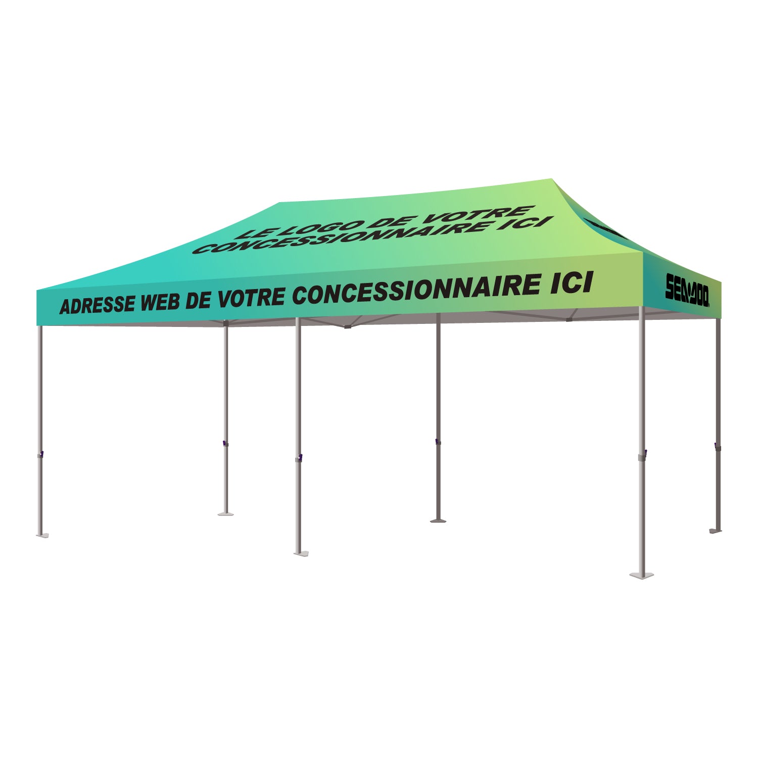 Chapiteau 10x20 BRP – Ensemble personnalisé