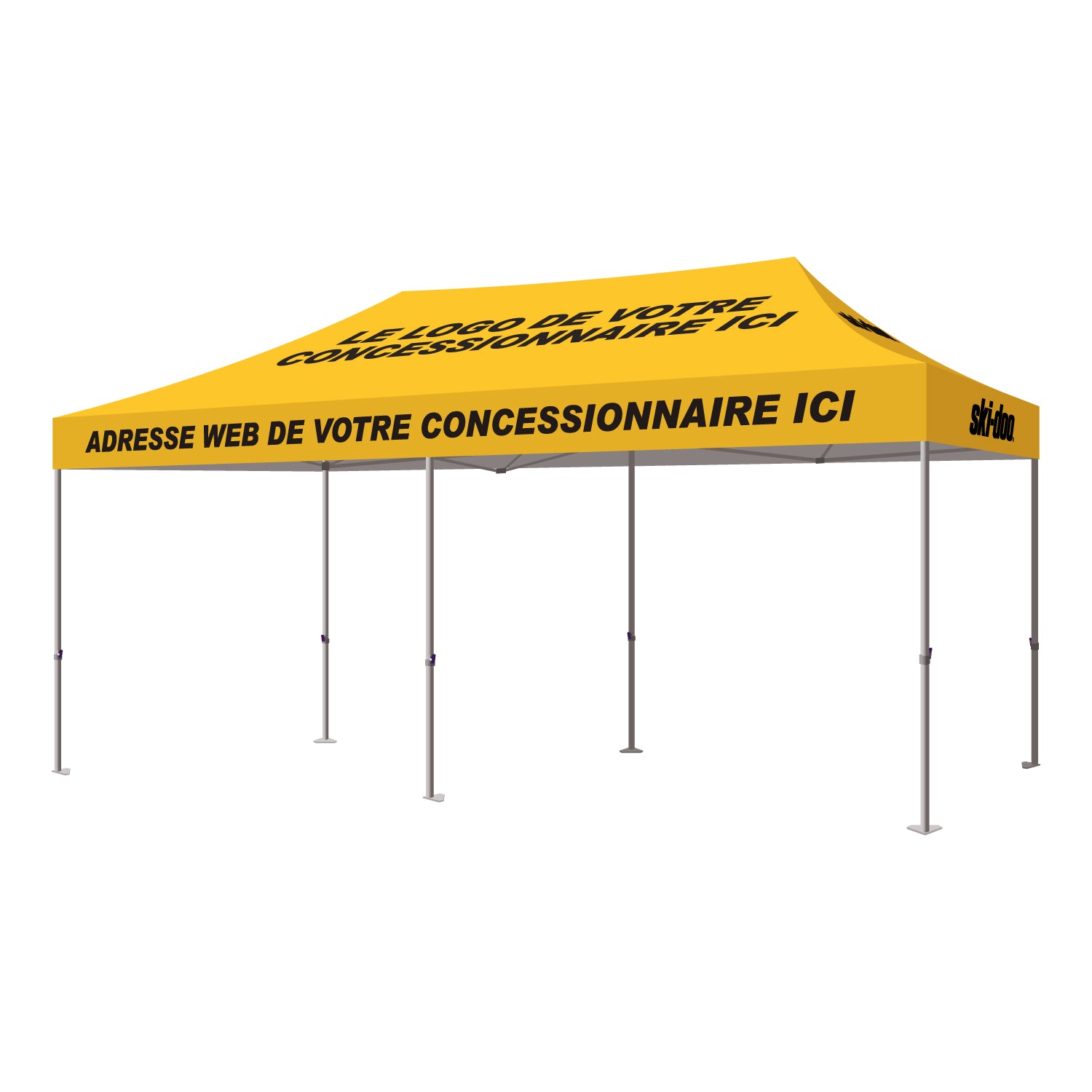 Chapiteau 10x20 BRP – Ensemble personnalisé