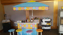Custom Printed Portable Event Bar Set - Pop-Up Mobile Bar with Umbrella, Built-In Cooler & Stools