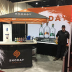 Custom Printed Portable Event Bar Set - Pop-Up Mobile Bar with Umbrella, Built-In Cooler & Stools