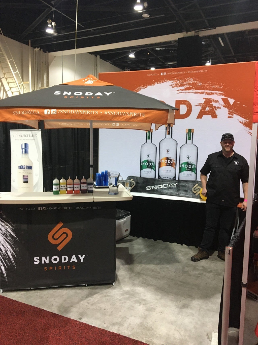Custom Printed Portable Event Bar Set - Pop-Up Mobile Bar with Umbrella, Built-In Cooler & Stools