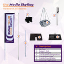 Drapeau ciel imprimé personnalisé - 21 '