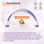 Custom Printed Impact Air Round Inflatable Arch
