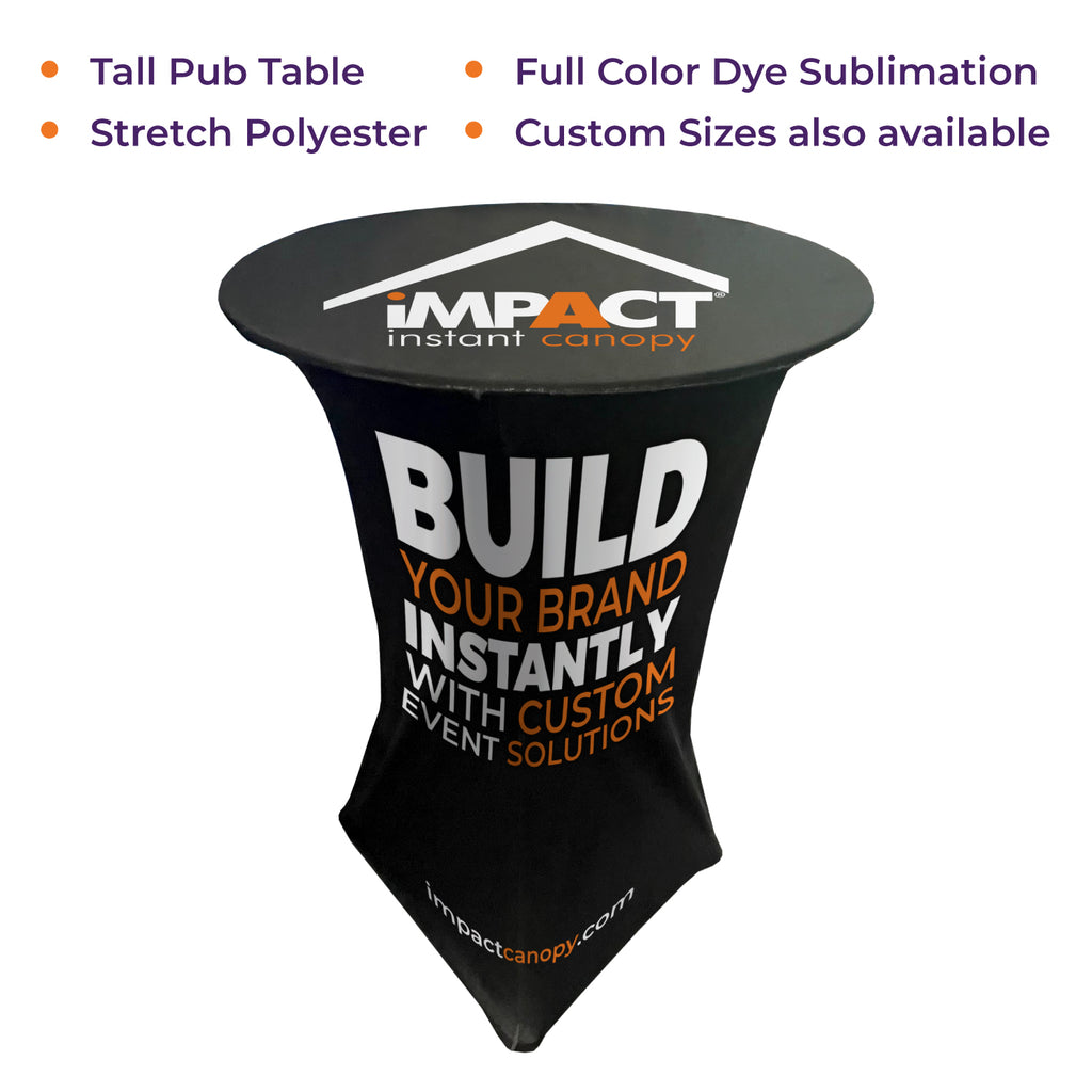 Custom Stretch Pub Bistro Table Cover