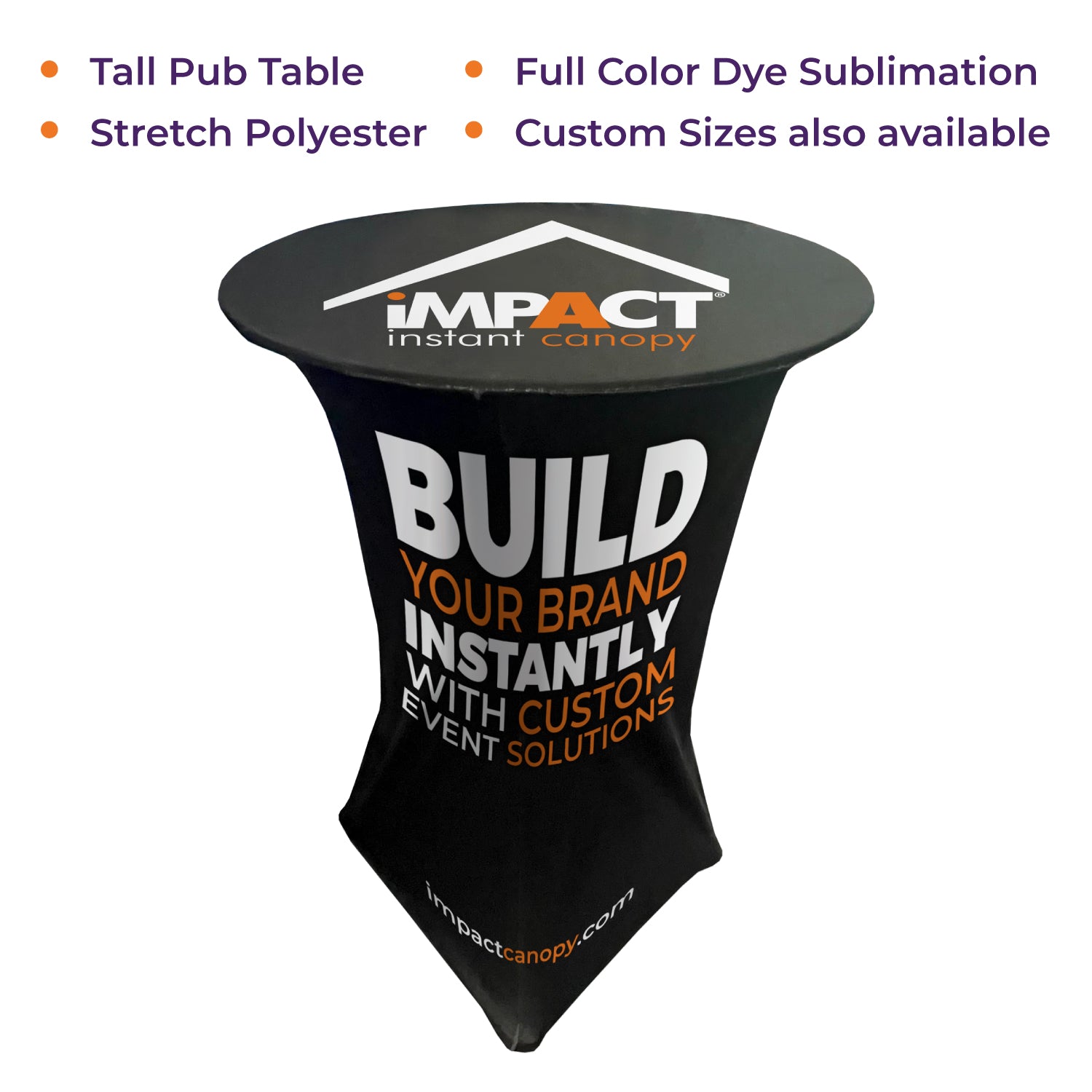 Custom Stretch Pub Bistro Table Cover