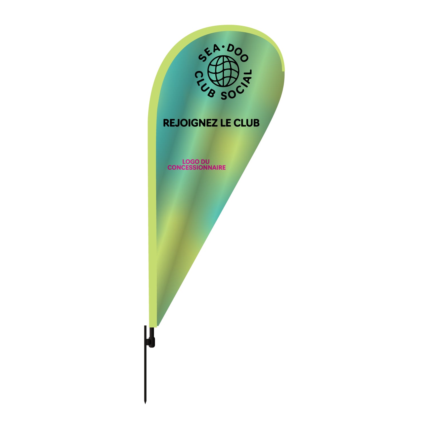 Drapeau BRP - Format boiteux, personnalisé
