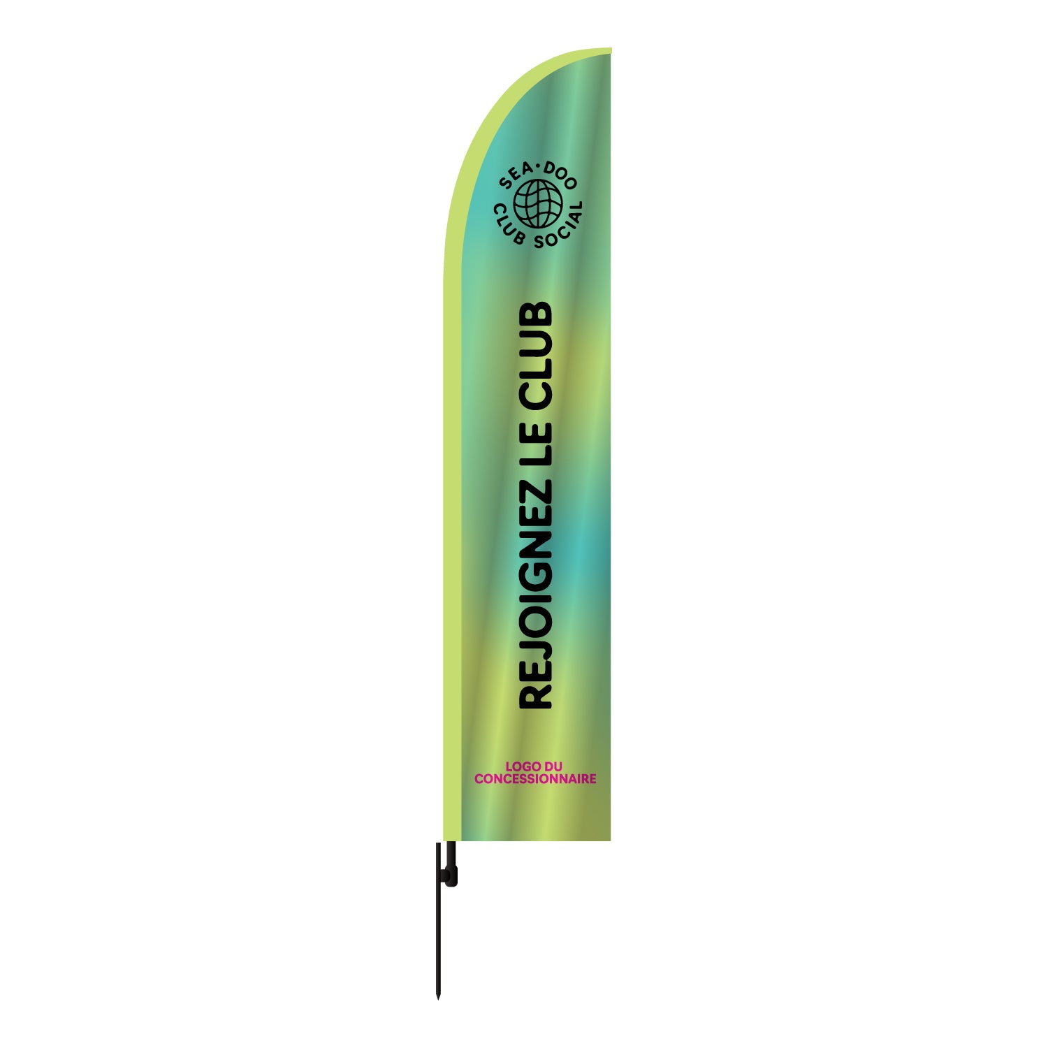Drapeau BRP - Format Aile, Personnalisé