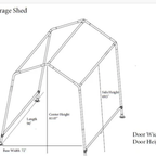 SHED PORTABLE 6X8 -TAN