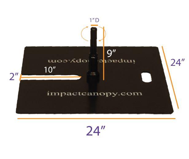 Steel Ball Bearing Flag Base Plate (For i-Catcher Flags)