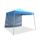 10x10 Slant Leg Pop Up Canopy Tent with One Sun Wall