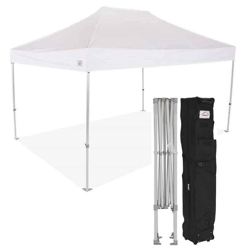 10x15 Super Duty en aluminium pop-up Tente à canopée avec sac à roulettes - M