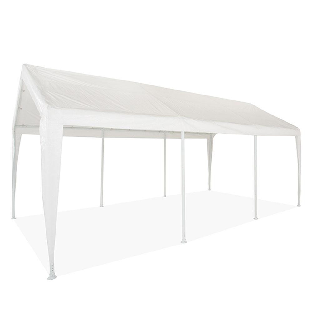Top de remplacement de l'auto portable 10x20 uniquement - blanc avec des jupes de jambe