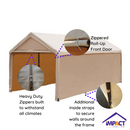 10x20 Portable Carport - SIDEWALLS ONLY - Tan