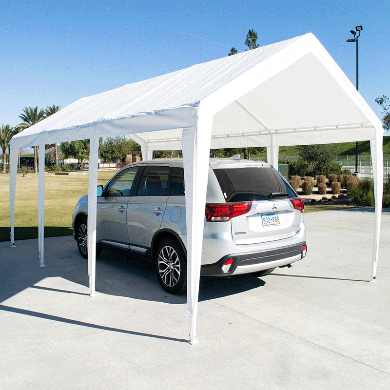 Enclosed car canopy hot sale